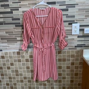 Pink Striped Dress